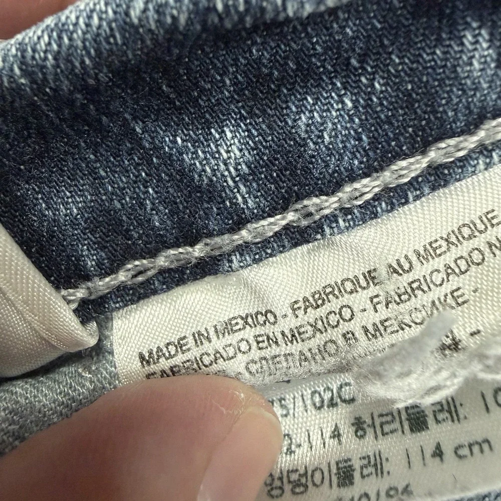 Levi's 559 Jeans Mens Size 40x30 Blue Relaxed Straight Rigid Denim Stone Wash